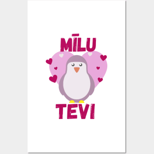 Priecīgu valentīndienu es mīlu tevi - Latviešu Posters and Art